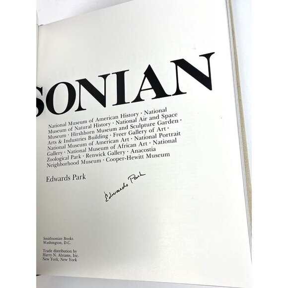 Treasures of the Smithsonian SIGNED by Edwards Park (1983, Hardcover) SLIPCOVER - Picture 4 of 12